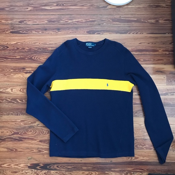 Polo Ralph Lauren Other - Polo by Ralph Lauren Blue & Yellow Men's Sweater